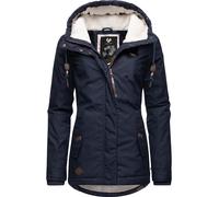 Ragwear Veste d’hiver 'Monade' bleu marine / marron / blanc cassé, Taille M