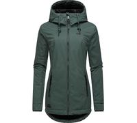 Ragwear Zuzka Veste d'hiver chaude et imperméable avec capuche pour femme Tailles XS à 6XL, Vert foncé 23, XXL