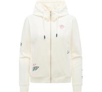 Ragwear Veste de survêtement 'Parya' beige / vert foncé / rose, Taille M