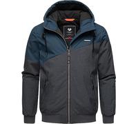 Ragwear Veste d'hiver chaude courte pour homme avec capuche réglable Wings S-3XL, Gris foncé 23., S