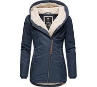 Ragwear Veste d'hiver chaude et imperméable pour femme avec coutures décoratives et capuche douillette Gordon Intl XS-XXL, Navy22., L