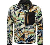 Ragwear Veste en polaire fonctionnelle beige / rouille / menthe / noir, Taille M