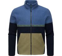 Ragwear Veste en polaire 'Lonndy' bleu / bleu marine / vert / noir, Taille S