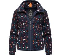 Ragwear Veste en polaire 'Nordicka Aztec' bleu marine / jade / orange / blanc, Taille XXXL