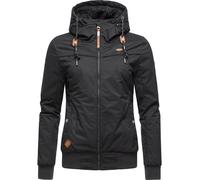 Ragwear Jotty Veste d'hiver chaude pour femme avec capuche amovible - Taille XS-XXL, Black22, S