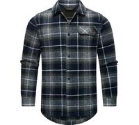 Ragwear Veste mi-saison 'Bler' bleu marine / bleu chiné / sapin / blanc, Taille S