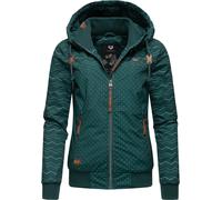 Ragwear Veste mi-saison 'Nuggie' marron / vert foncé / blanc, Taille L