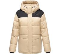 Ragwear Wikesh Youmodo Veste d'hiver chaude matelassée à capuche pour femme Tailles XS à 6XL, taupe, XL