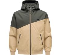 Ragwear Winngs YOUMODO Veste de mi-saison légère pour homme avec capuche et ourlet élastique Taille S à 4XL, Vert olive foncé, XL