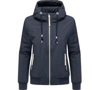 Ragwear YOUMODO - Veste d'été légère et imperméable pour femme - Avec doublure en polaire et capuche - Oggie chaude - Tailles XS à 3XL, bleu marine, L