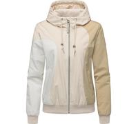 Ragwear YOUMODO Veste d'été légère et imperméable pour femme avec doublure en polaire et capuche Oggie Block Warm YOUMODO XS à XXL, ecru, XL