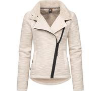 Ragwear YOUMODO Veste en tricot avec doublure en fourrure synthétique pour femme, taupe, XXL
