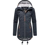 Ragwear Zuzka Winter Veste d'hiver courte chaude et imperméable avec capuche pour femme Tailles XS à 6XL, Navy22., L