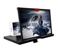 Ragyzity Loupe d'écran pliable 30,5 cm, amplificateur portable 3D mince, compatible avec tous les smartphones