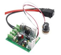 RAHBI Contrôleur de vitesse de moteur à engrenage à vis sans fin 12V 24V DC, 6V-30V, entraînement à vitesse Variable, interrupteur d'inversion Positive 10A, Mini contrôleur de commutateur leisurely