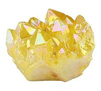 RAHBI Cristaux Bruts de Citrine, Cristal de Citrine Jaune Naturel, Grappe de Quartz, Spécimen de Pierre précieuse, Décoration de la Maison