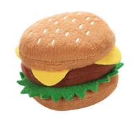 RAHBI Jouet à mâcher Burger en Peluche Jouet pour Chien grinçant, Jouet de Dentition pour Animaux de Compagnie