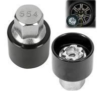 Raheem 554 Adaptateur d'antivol de jante - Outil de démontage - Écrou de verrouillage de roue - Anti-vol - Pour Leon 5F Alhambra Ibiza Ateca Arona Altea XL Toledo Exeo