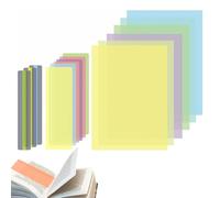 Raheem Lot de 15 règles colorées pour la lecture de la dyslexie pour soulager le stress visuel, idéal pour la dyslexie, le TDAH, le syndrome d'Irlens Comprend des superpositions A4 de grande et petite