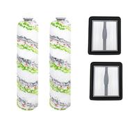 Raheem Lot de 2 rouleaux de brosse - 2 filtres de rechange compatibles avec Bissell CrossWave X7 3350F 2832Z 2955Z - Brosse multi-surfaces pour aspirateur humide et sec