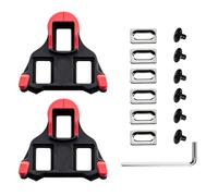 Raheem SPD Cleats Vélo de Route Compatible avec Shimano SPD SL Cleats 0 Degrés Rouge