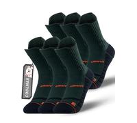 Rahhint Coolmax Chaussettes de Course à Compression Pour Enfants Avec Soutien de la Voûte Plantaire, Anti-Ampoules,Respirantes et Confortables pour Garçons et Filles (3 Paires)
