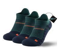 Rahhint Coolmax Chaussettes Running Homme Courtes Basses Compression Femme Chaussette Sport Chaussettes Randonnée, Anti Ampoule, Mèche Humide, Coussin, Support de Voûte, 31-51