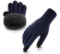 Rahhint Gants Hiver Homme Femme Gants Ski Gants Laine Chauds Tactiles Gants Polaire Gants Randonnée Smartphone Conduite