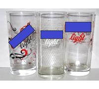Rahm &AngiesStrickZauber vendu : 3 verres de collection 0,3 litres/verres rétro / verres à boire / verres à long drink / verres à motifs