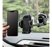 RAHMANI Car Phone Holder Dashboard, 360° Rotation Portable Suction Cup for iPhone Compatible with 4-7.2 inch Smartphone