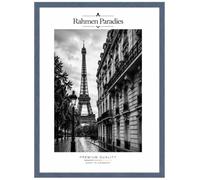 Rahmen-Paradies Cadre Photo Bleu ardoise 28x34cm, Cadre Poster Mural en MDF avec Plexiglas Acrylique Incassable, Plusieurs Dimensions, pour Affiche, Photo, Image, Diplôme, Certificat, Astuces