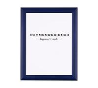 Rahmendesign24 Cadre Fiona 35x45 Bleu foncé pour photos, cadre interchangeable, cadre pour poster, cadre pour puzzle