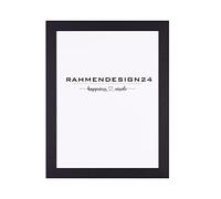 Rahmendesign24 Cadre photo Milano 48 x 68 cm Cadre photo interchangeable Noir mat