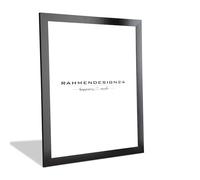 Rahmendesign24 Cadre photo pour puzzle, noir (brillant), 50 x 70 cm, format puzzle, moderne, pour photos, posters, puzzles et certificats, cadre de galerie amovible, cadre mural décoratif
