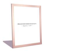 Rahmendesign24 Cadre photo Puzzle | Or rose 20x20 cm | Cadre moderne pour photos, posters, puzzles et diplômes | Cadre de galerie, cadre interchangeable, décoration murale, cadre de table