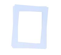Rahmendesign24 Lot de 3 passe-partout 40 x 40 cm pour l'extérieur 30 x 30 cm - Sans acide - Carton blanc pur - Découpe biseautée à 45° - Protection des images et photos