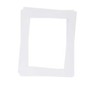 Rahmendesign24 Lot de 3 passe-partout 40 x 50 cm pour l'extérieur 30 x 40 cm - Sans acide - Carton blanc crème - Découpe biseautée à 45° - Protection des images et photos