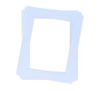 Rahmendesign24 Lot de 5 passe-partout DIN A4 21 x 29,7 cm pour l'extérieur 13 x 18 cm - Sans acide - Carton blanc pur - Découpe biseautée à 45° - Protection des images et photos