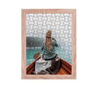 Rahmendesign24 Milano Cadre de puzzle, env. 500-1 000 pièces, 48 x 68 cm, 68 x 48 cm, chêne Sonoma, avec verre acrylique