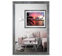 rahmengalerie24 Alice Cadre 75 x 98 cm Cadre Béton Bois Verre Acrylique sans Passe-Partout Cadre Portrait Cadre Amovible pour Photo et Images en MDF Cadre Décoratif sans Contenu