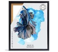 Rahmengalerie24 Cadre à joint d'ombre, cadre photos, châssis, 60 x 84 cm, pour toile, en bois MDF, noir mat