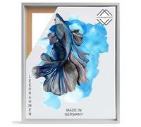 Rahmengalerie24 Cadre à joint d'ombre, cadre photos, châssis, 80 x 100 cm, pour toile, en bois MDF, couleur alu