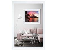 rahmengalerie24 - Cadre photo 40 x 100 cm, en bois et verre acrylique blanc brillant, sans passe-tout, pour photos ou images, en MDF sans image Alice