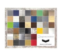RahmenMax Skane Cadre photo complet, format au choix, cadre pour poster, puzzle, adapté à l'image 65 x 96 cm, blanc, vintage, shabby chic, 96 x 65 cm, fond blanc