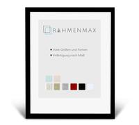 RahmenMax Skane Cadre photo pour puzzle, 30,5 x 40,6 cm, pour formats américains et anglais, noir mat, avec verre synthétique antireflet