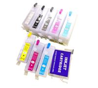 RAHONWHQB Cartouche d'encre Rechargeable avec Puce, Compatible avec P600 SC P600 T7601 T7609, 9 Couleurs par Ensemble