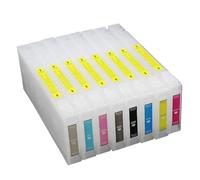 RAHONWHQB Cartouche d'encre Rechargeable Vide Compatible avec Les Fournitures d'imprimante Pro7800 7880 9800 9880 7450 7400 9400 7400 9450 pour système CISS avec Puce