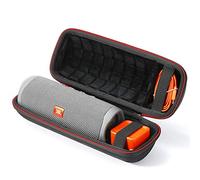 RAIACE Étui de Rangement Rigide pour Haut-Parleur JBL Flip 6/Flip 5, Sac de Protection de Voyage.-Noir(Doublure Rouge)