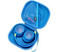 RAIACE Étui rigide compatible avec casques JBL JR 460 NC et accessoires - Housse de transport - Bleu