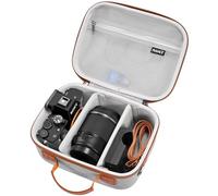 RAIACE Étui Rigide Compatible avec Les appareils Photo Sony Alpha 7 II III IV/7R V, Nikon, Canon, Pentax et Autres. Poche Filet pour Chargeur, câbles, Cartes et Accessoires. (Étui Seul) - Gris